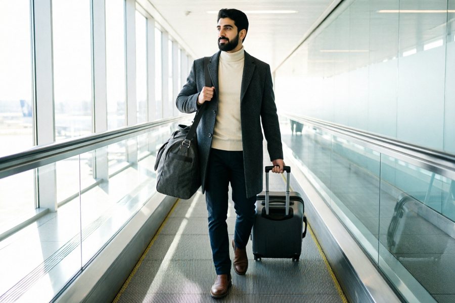 This is a bearded man with dark hair