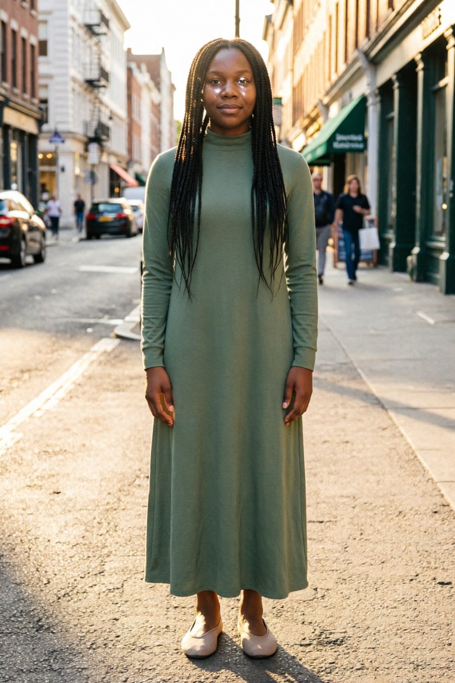 The host — she opened the lineup, set the place and the light, and put the shortlist up from her own wardrobe.